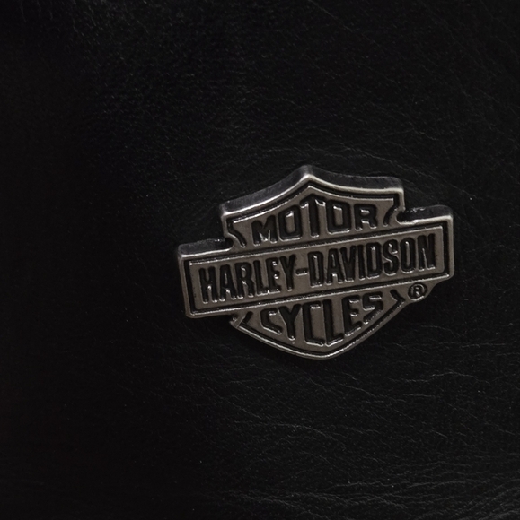 Harley-Davidson Black Leather Upper Rounded Toe Biker Boot Size 10 - Picture 11 of 12